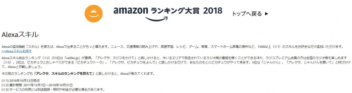 Amazon ランキング大賞 18 Alexa スキル部門発表 Aoxa あおくさ
